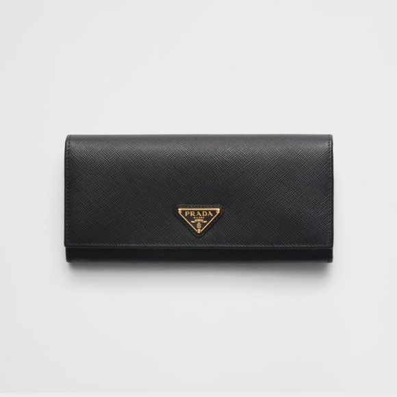Authentic Prada Classic Black Leather Wallet - Picture 1 of 8